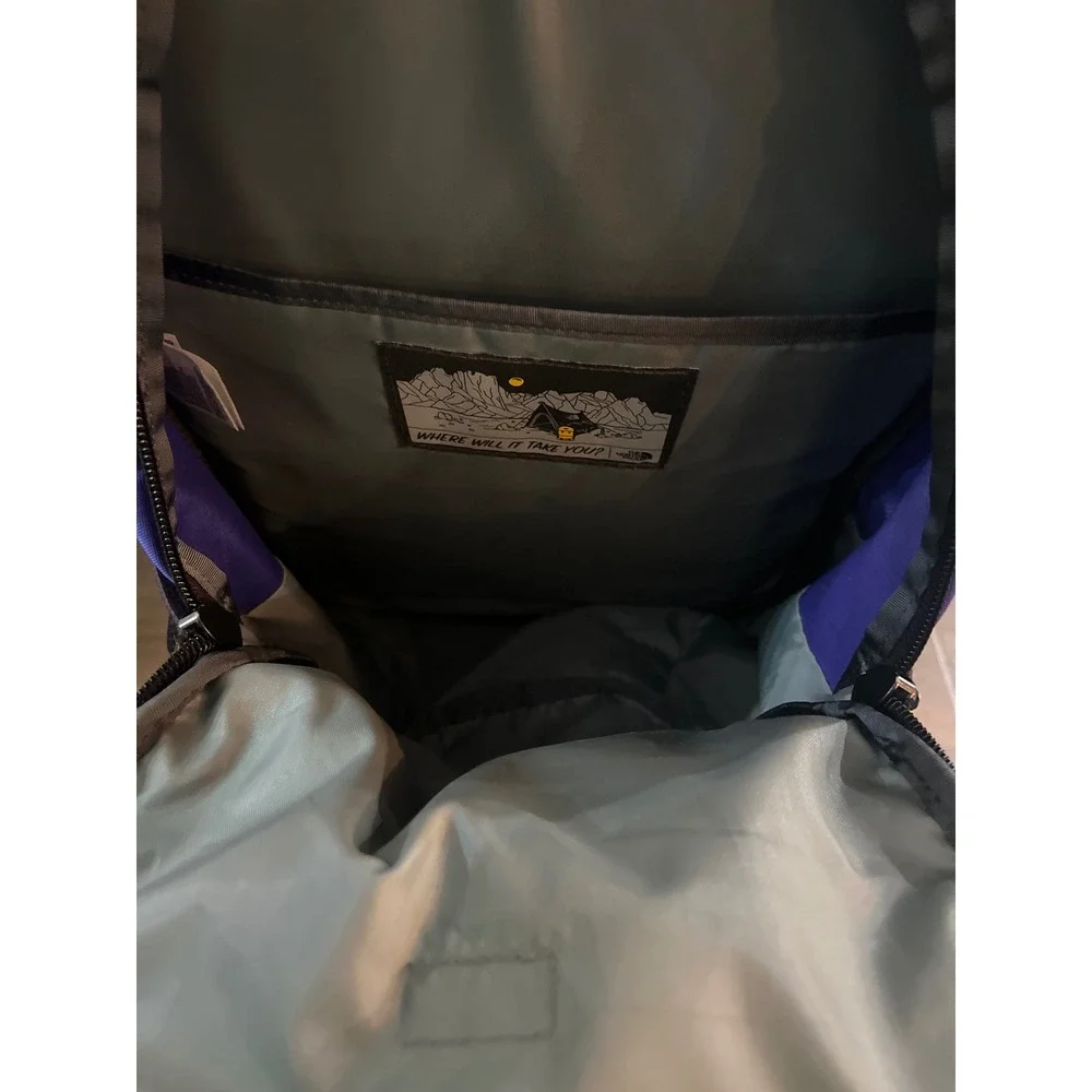 The North Face Vault Backpack Purple Black FlexVent Laptop Sleeve Daypack